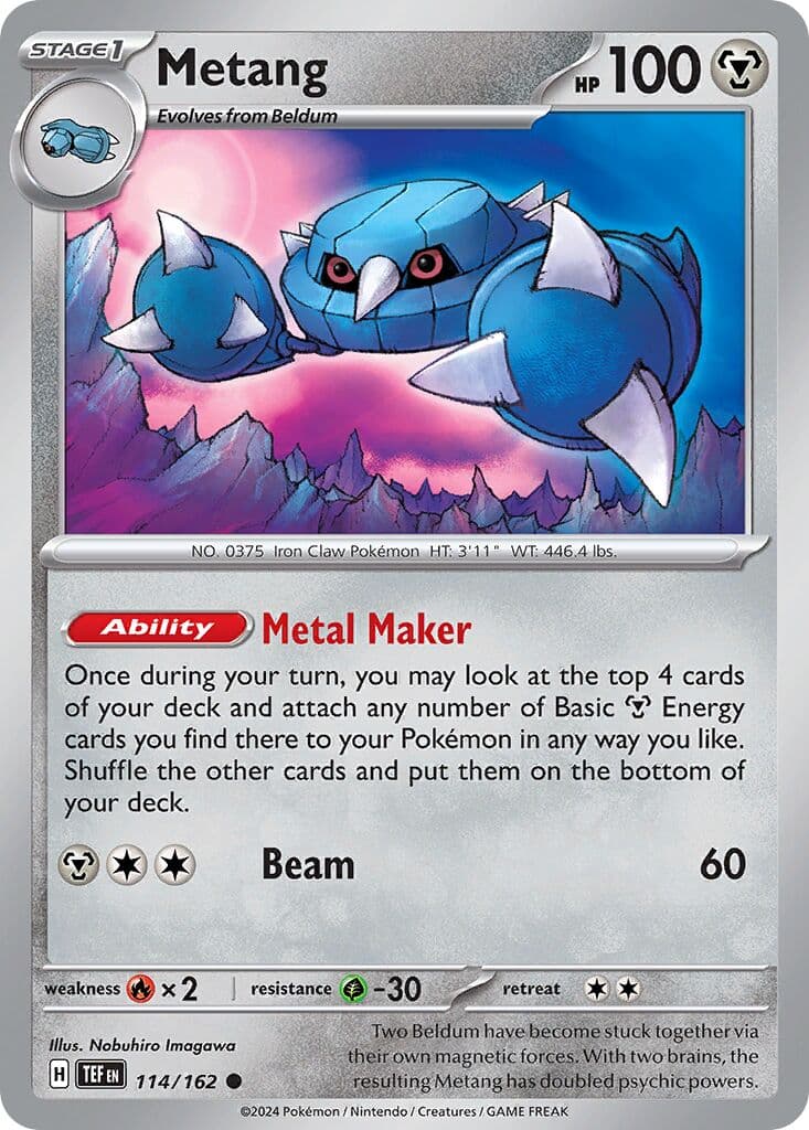 Temporal Forces Pokemon card #114 - high resolution TCG trading card image