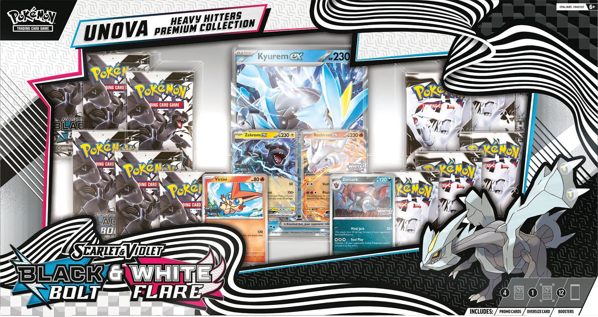 Unova Heavy Hitters Premium Collection Revealed: Black Bolt & White Flare Edition